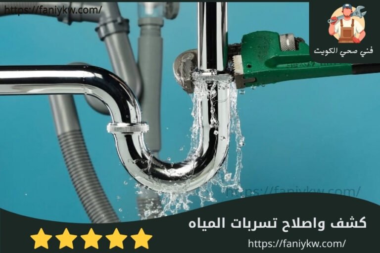 كشف وإصلاح تسربات المياه